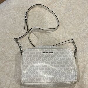 Michael Kors white logo crossbody